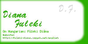 diana fuleki business card