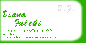 diana fuleki business card